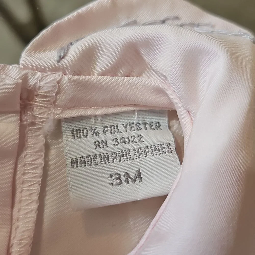 Carriage Boutique Pink Smocked & Embroidered Baby Dress | Size 3 Months